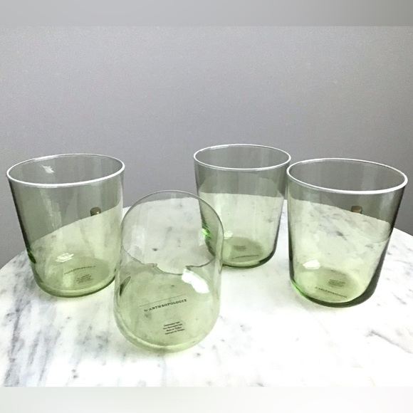 Anthropologie Glasses Set of Four NIB Handpainted - Picture 6 of 8